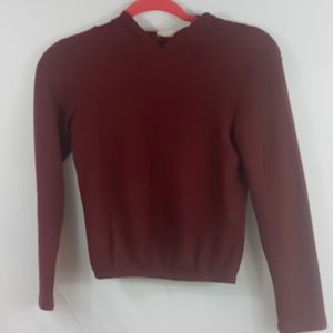 Womens hooded thermal top size small